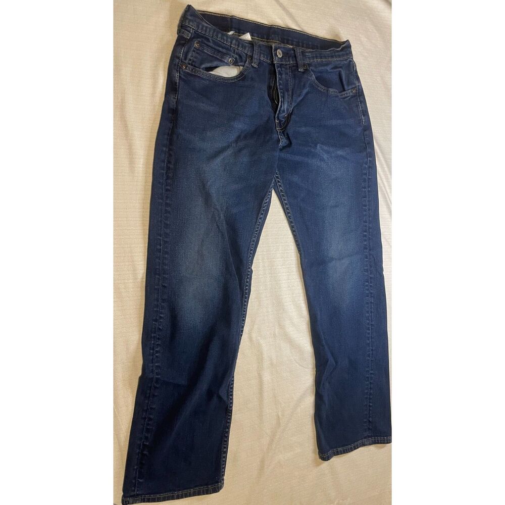 Levi's men's denim jeans in a dark wash
